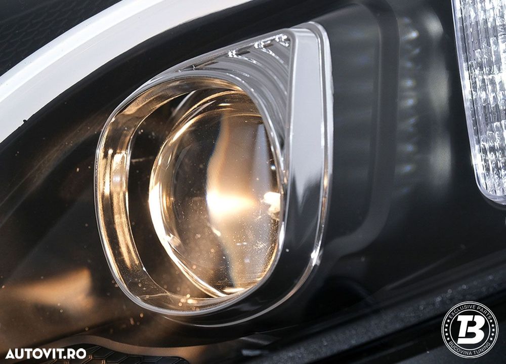 Faruri LED compatibile cu Mercedes C Class W205 Black Design - 6