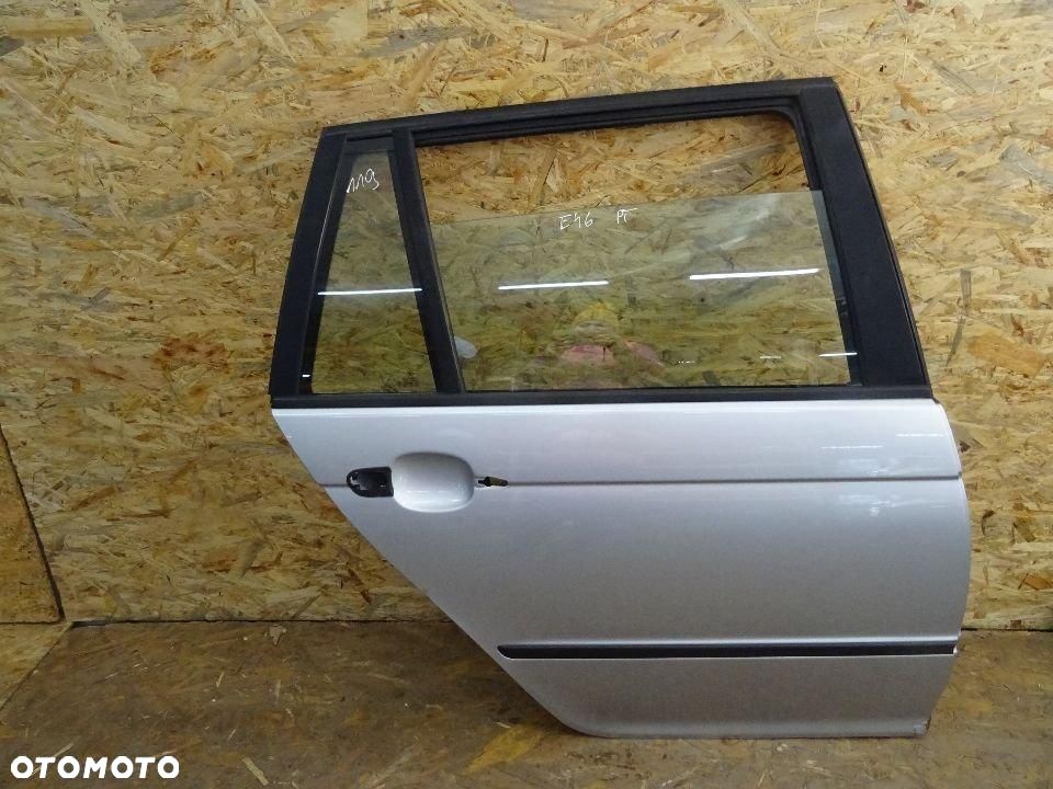 DRZWI PRAWY TYŁ PRAWE TYLNE BMW E46 kombi lak: titansilber metallic 354/7 - 1