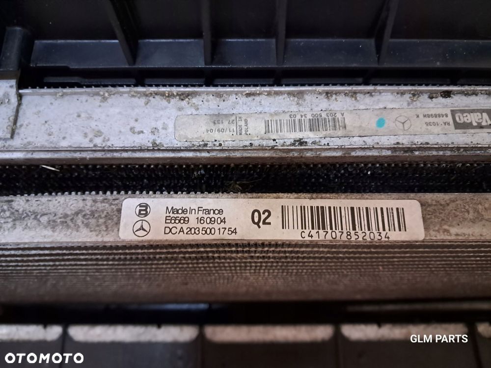 mercedes-benz slk r171 1.8 pas przedni chłodnica wentylator komplet - 10