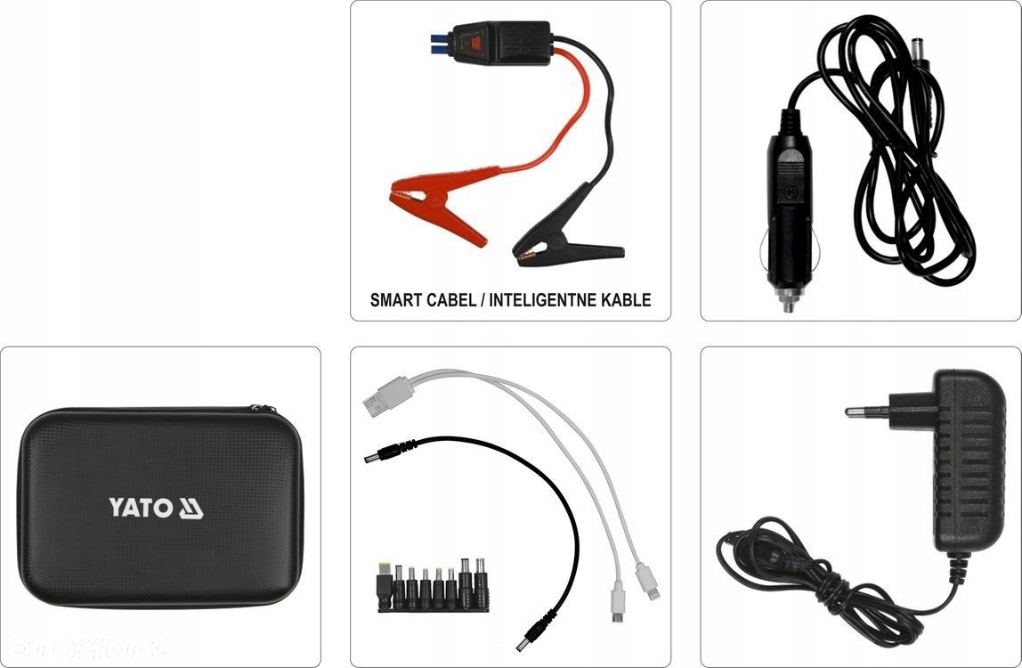 YATO URZĄDZENIE ROZRUCHOWE POWERBANK 12000mA WYŚWIETLACZ LCD 12V YT-83082 - 11