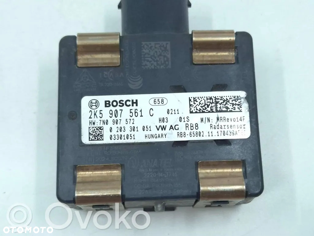Czujnik radar distronic Volkswagen Caddy 2k5 2K5907561C - 2