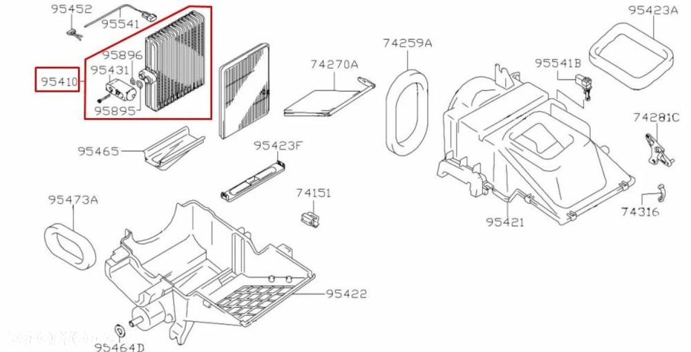 Parownik klimatyzacji Suzuki Alto Jimny Swift Wagon R 98-18r. chłodniczka parownik klimatyzacji w na - 1