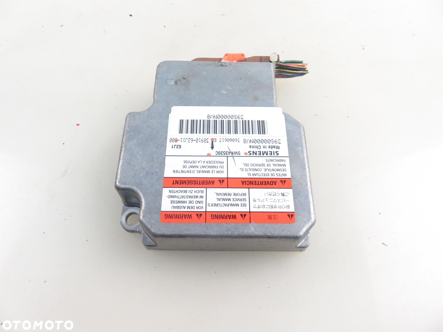 MODUŁ AIRBAG SUZUKI SWIFT III (MZ, EZ) 3891062J11 5WK43539C - 6