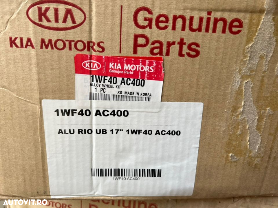 vând jante originale Kia Rio pe 17” noi - 7