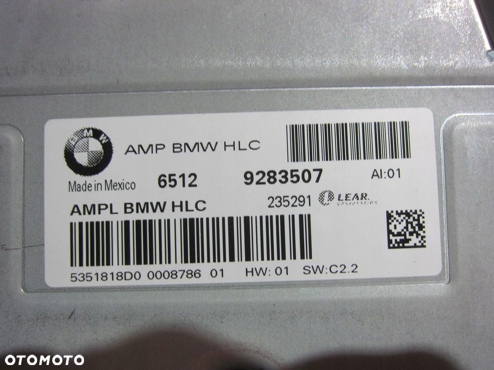 BMW F25 X3 2.0 N20 WZMACNIACZ HI FI HIFI 9283507 - 6