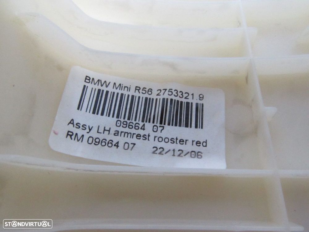 Apoio de braço - Conjunto Portas Frente Rooster Red Seminovo/ Original MINI MINI... - 3
