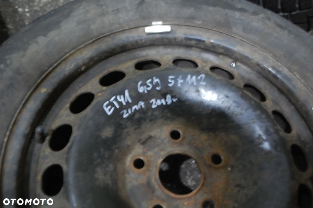 KOŁA FELGI STALOWE + OPONY ZIMOWE 2018R. 5X112 ET41 6.5J 205/55R16 VW PASSAT B5 LIFT AUDI A3 SKODA SEAT - 8