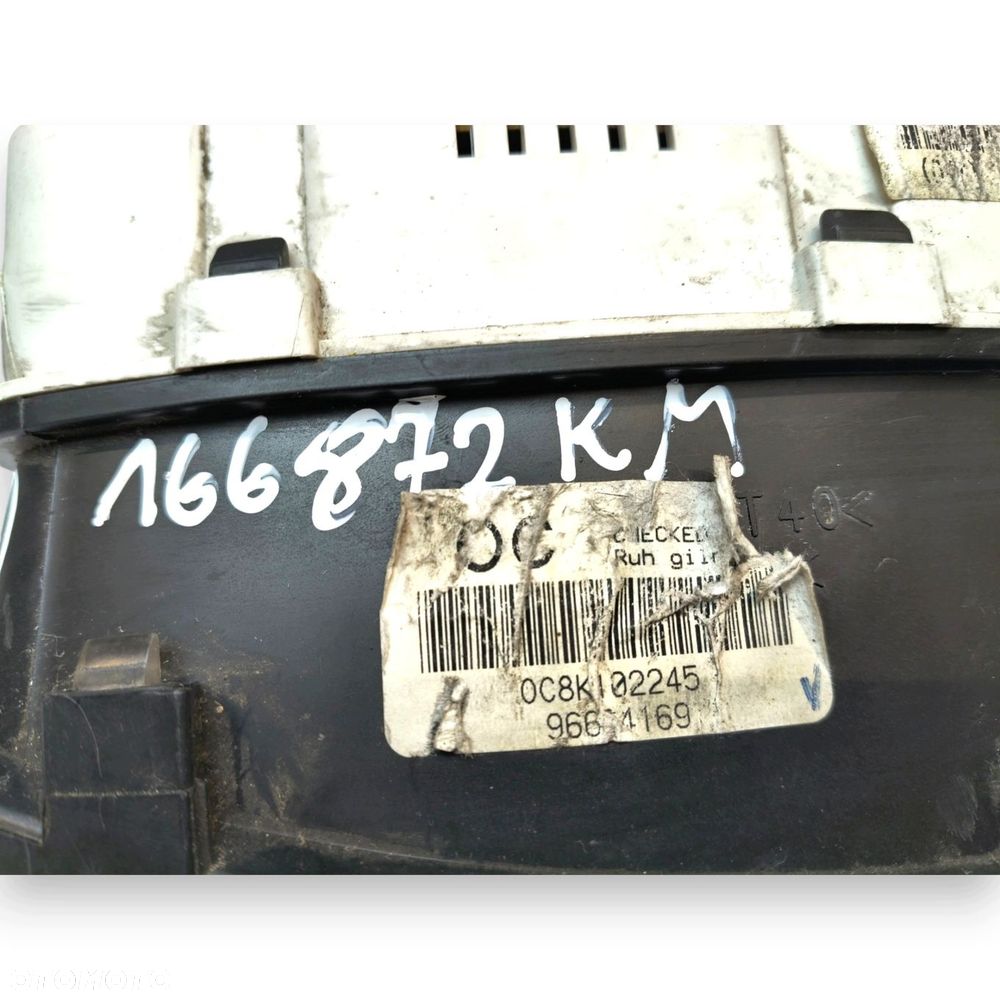 LICZNIK ZEGARY 96664169 Chevrolet Matiz 0.8 1.0 8V Benzyna 166 872km europa - 10