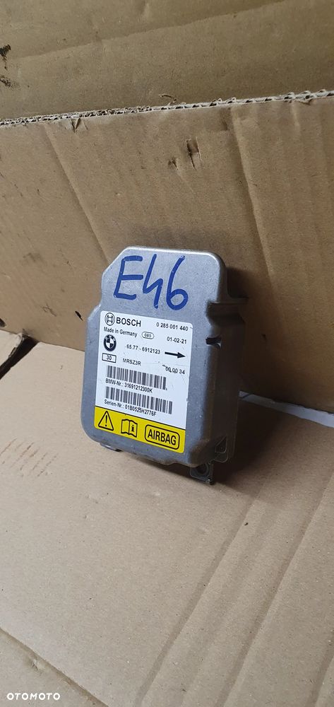 Moduł Sensor Airbag Poduszek BMW 3 E46 6912123 - 3
