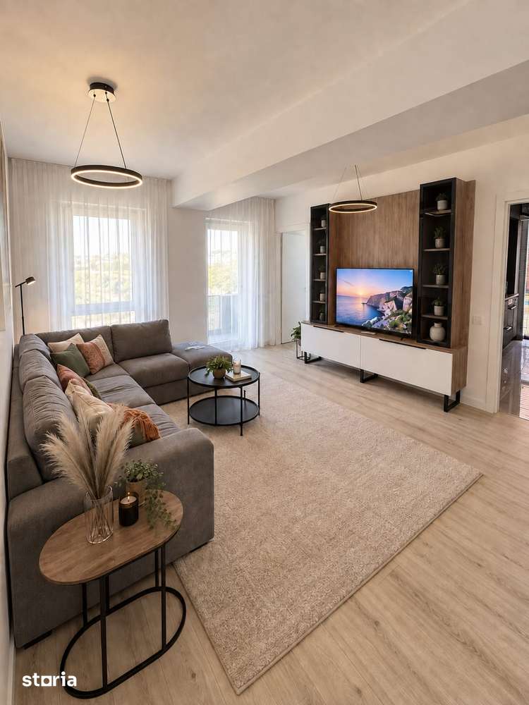 Apartament cu 2 camere, decomandat, etaj 4 din 7, 55mp — fotografia 1