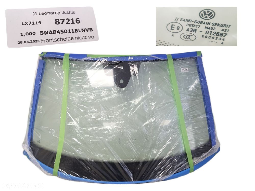 FABRYCZNIE NOWA ORYGINALNA SZYBA CZOŁOWA PRZEDNIA VW TIGUAN II 2 SEAT TERRACO  16-24