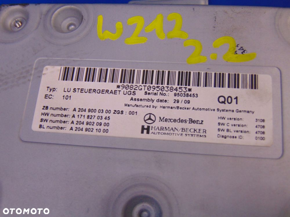 MERCEDES W212 W219 W204 E KLASA MODUŁ GSM GPS - 2