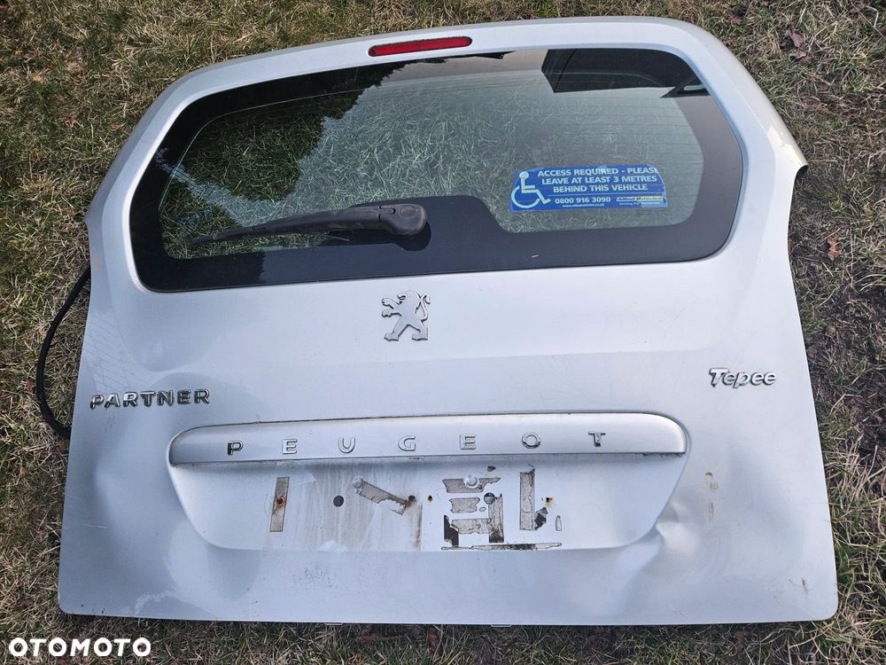 Peugeot Partner  III 3 klapa tył tylna szyba - 2