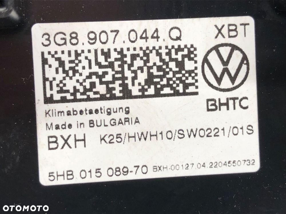 PANEL STEROWANIA NAWIEWU  VW PASSAT B8 Variant (3G5, CB5) 2014 - 2022 1.5 TSI 110 kW [150 KM] - 7