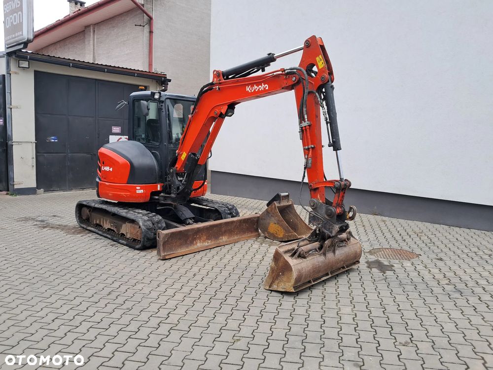 Kubota u48-4 waga 5t TON skarpówka hydrauliczna * 2019r * oświetlenie *dodatkowe linie hydrauliczne 2 łyżki lusterka minikoparka u55 u48 kx57 u50 jcb cat yanmar wacker sprawna - 1