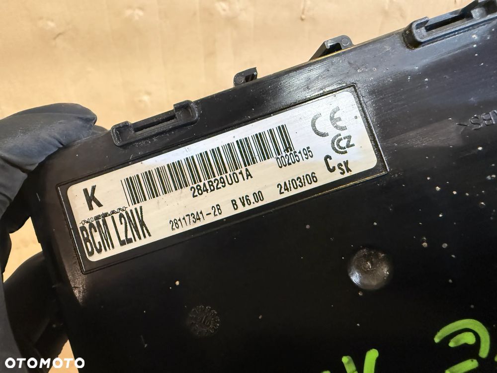 Moduł komforty BCM 284B29U01A Nissan Note 1.5 DCI - 3