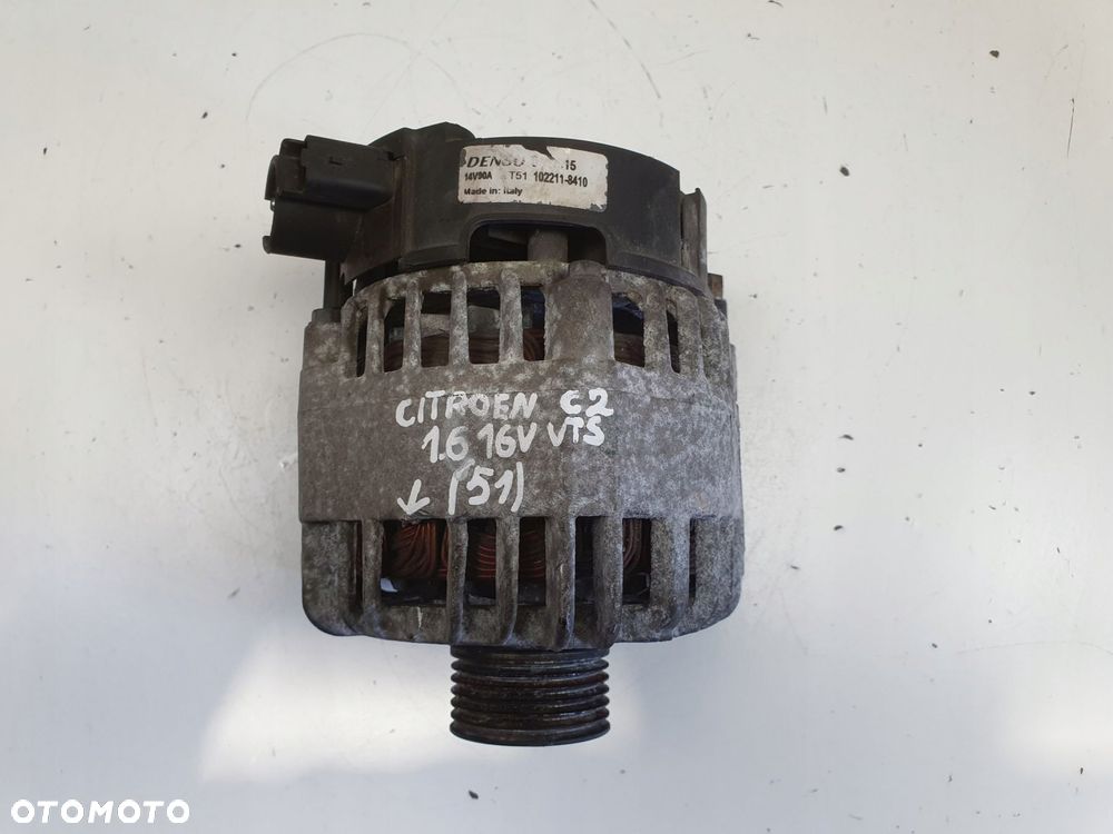 ALTERNATOR Citroen C2 1.6 16V VTS _ 102211-8410 denso Alternator Oryginał - 7