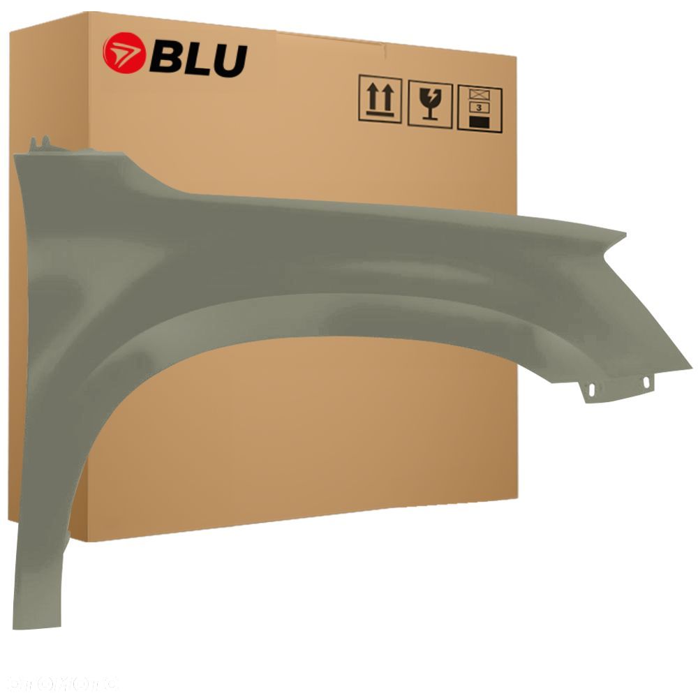BLU Błotnik SKODA YETI 5L LF6X prawy przód zielony 2009-2013 DschungelGrün - 1