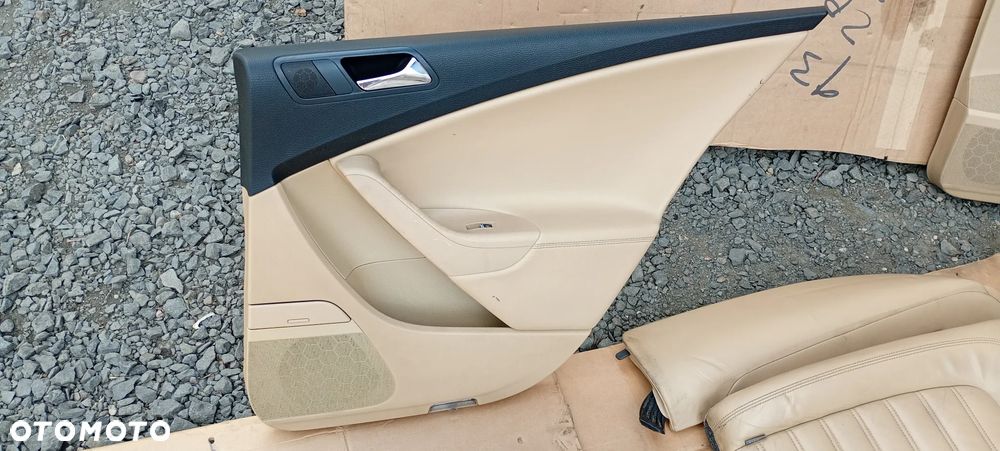 Fotele kanapa boczki podłokietnik komplet skóra VW Passat B6 - 4