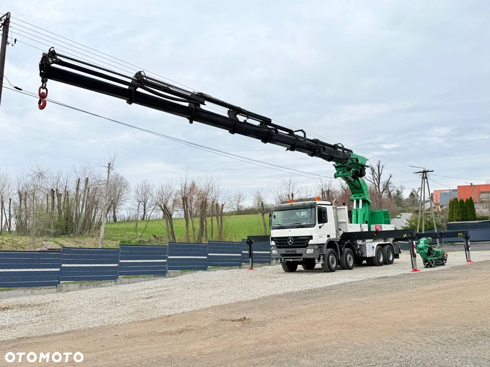 Mercedes-Benz * Mercedes 8x6  Actros 4144 * HDS Palfinger 150002 + FLY JIB PJ 170 * Dźwig * 40 TON * Wyciągarka * 35 Metrów * Kosz * - 23