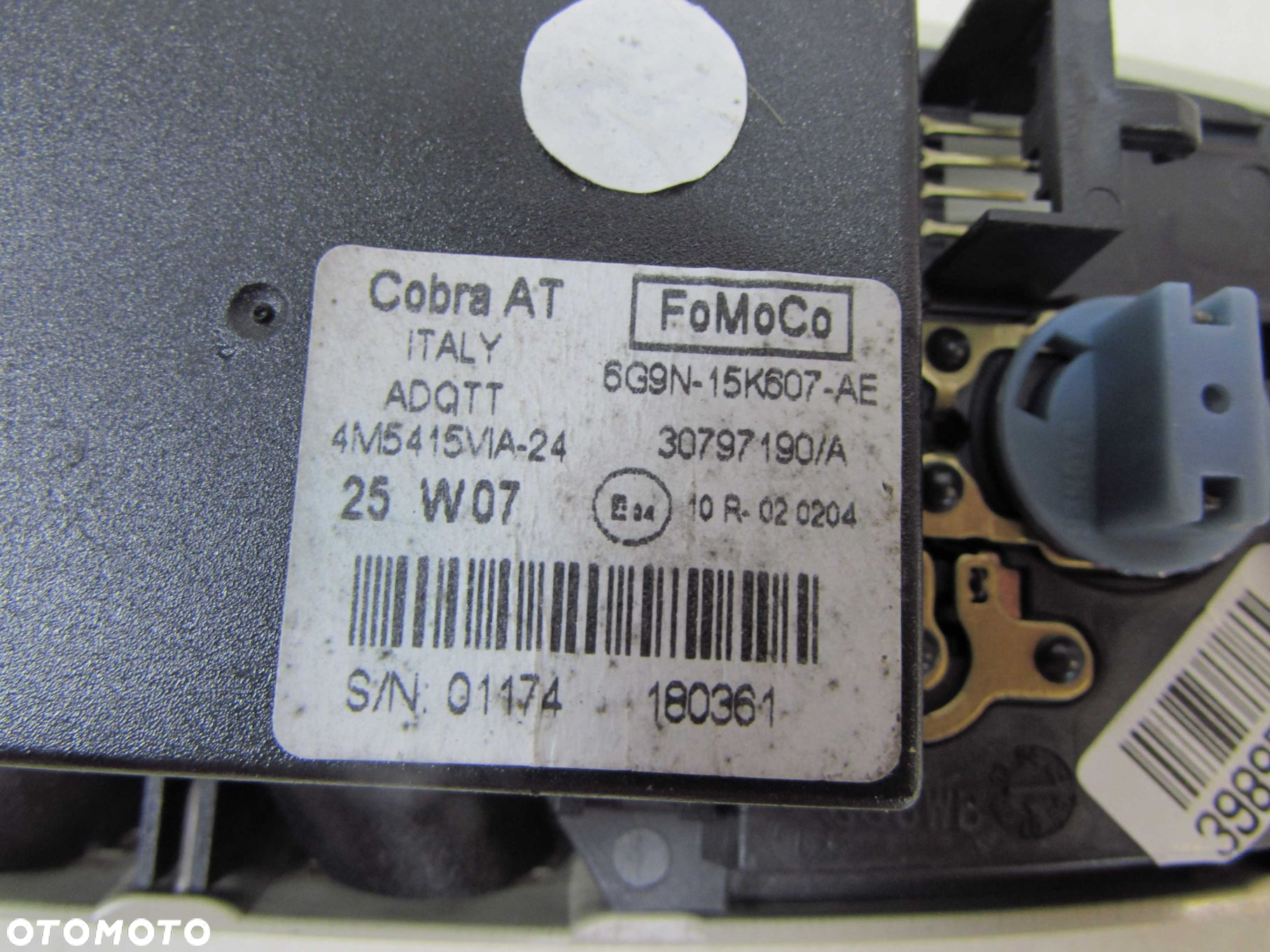 VOLVO S80 II V70 III XC70 06-17 LAMPKA CZUJNIK RUCHU ALARMU 30797190 39895807 6G9N-15K607-AE - 9