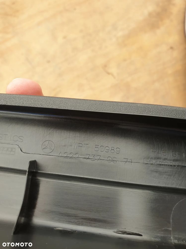 LISTWA ZGARNIAJĄCA PRZYSZYBOWA  LEWY LEWA  PRZÓD TYŁ MERCEDES S KLASA  W222 A2226730165 A22267303 USZCZELKA DRZWI - 39