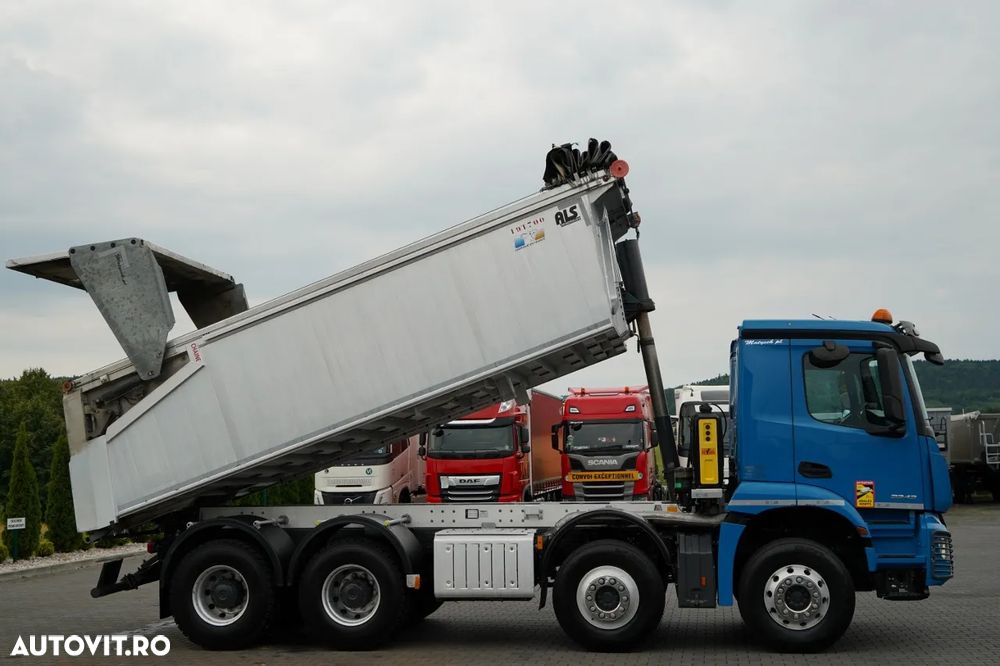 Mercedes-Benz AROCS 3243 / 8x4 / BASCULANĂ 20mc / BASCULANĂ SPATE / EURO 6 / PNEURI 100% / ÎNCĂRCARE: 19.500 KG / HIDROCLAP - 6