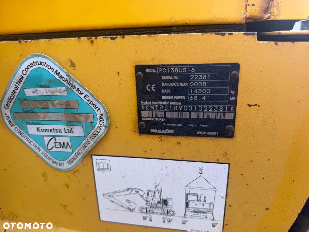 Komatsu PC 138US-8 - 9