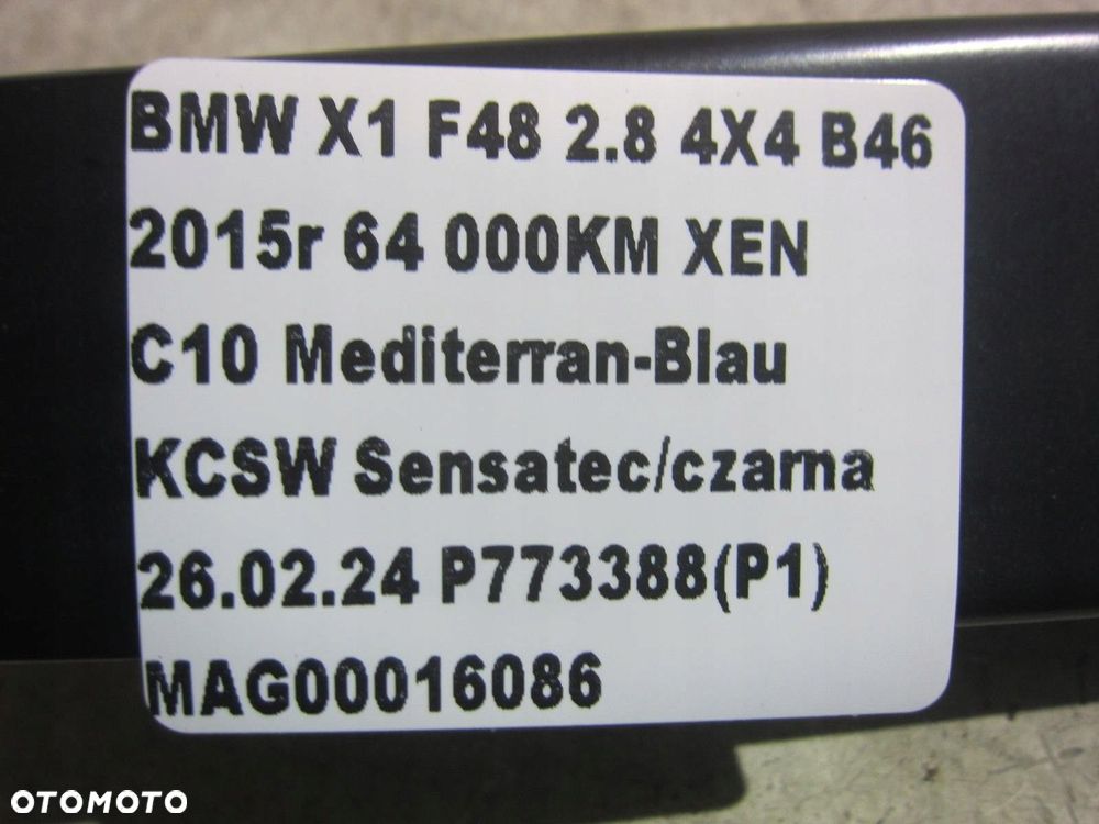 BMW X1 F48 B46 RAMIĘ WYCIERACZKI OD STRONY KIEROWCY LEWE 61617360506 - 7