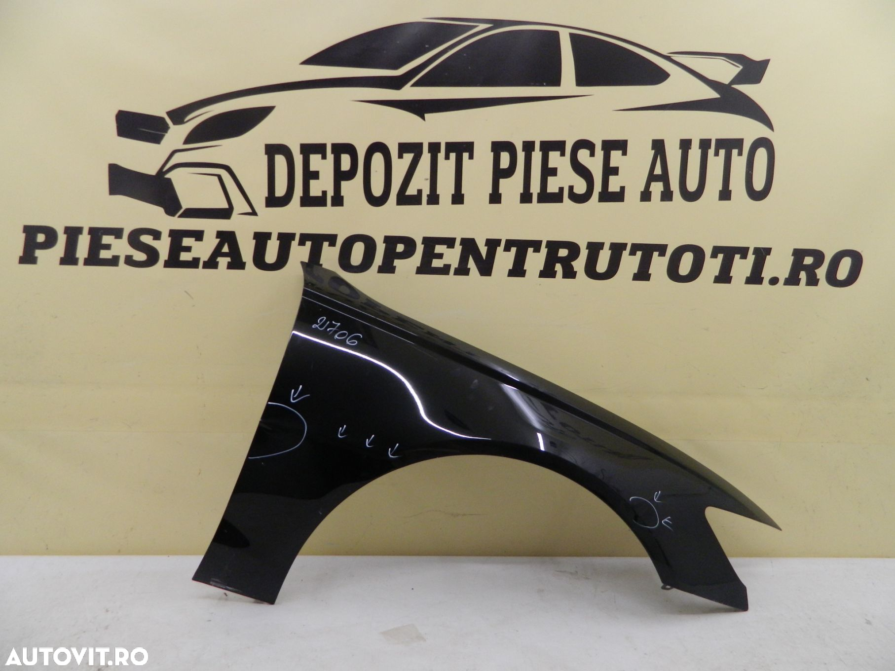 Aripa dreapta Audi A6 4G, 2011, 2012, 2013, 2014, 2015, 2016, 2017, 2018. - 2