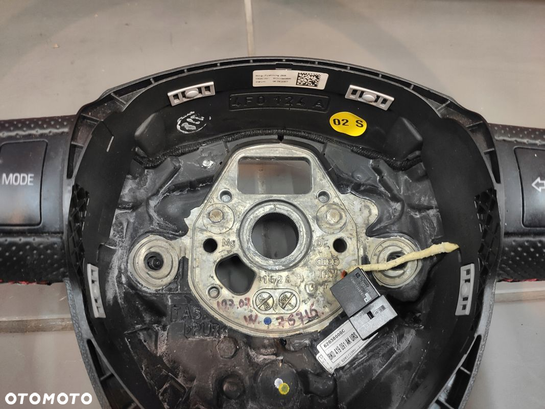 AUDI Q7 4L KIEROWNICA S-LINE MULTIFUNKCJA MANETKI ŁOPATKI SKÓRA ŁADNA - 9