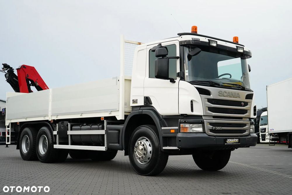 Scania / P 360 / 6 X 4 / SKRZYNIOWY + HDS / HMF 1730 K3 / RETARDER / ROTATOR / PILOT - 32