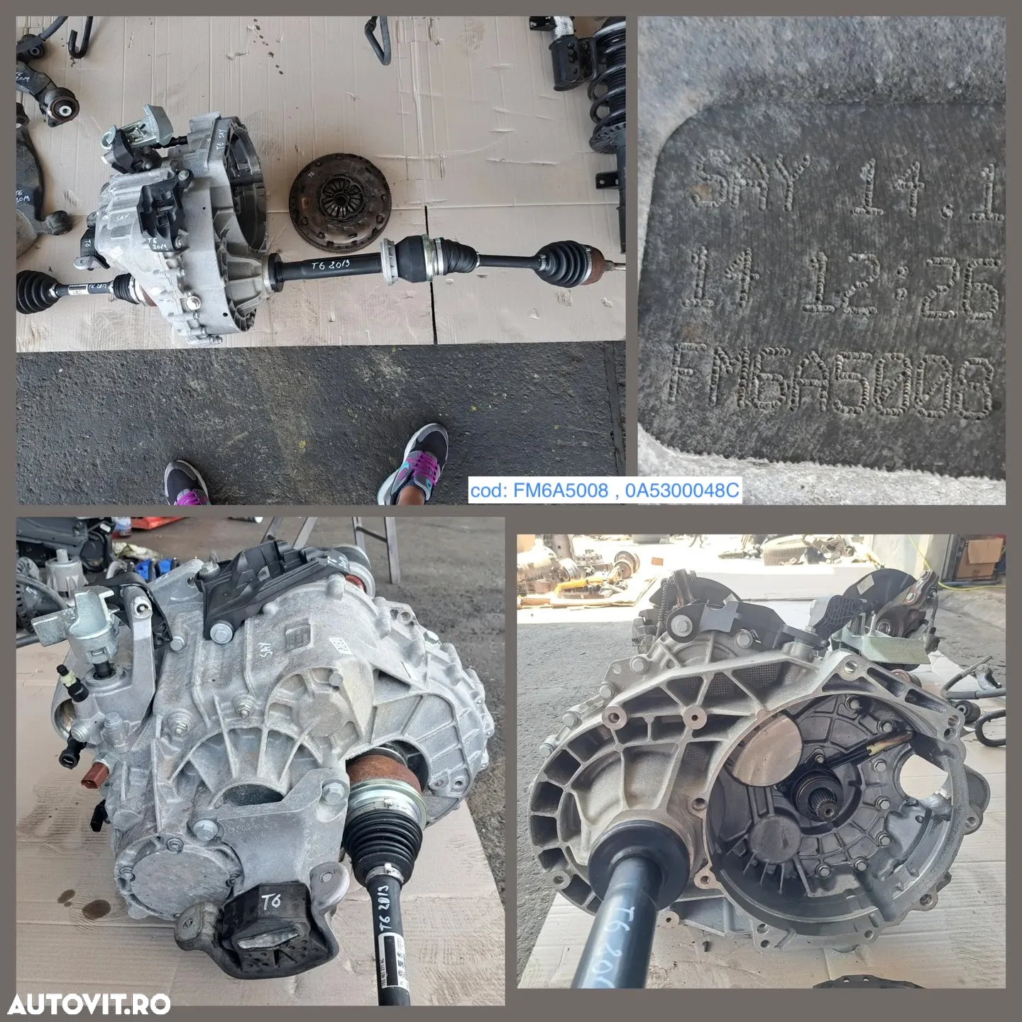 VW T6 2.0 tdi 2019 cutie de viteze manuala 5+1 planetara stg dr fata kit ambreiaj LUK placa disc rulment volanta amortizor arc - 2