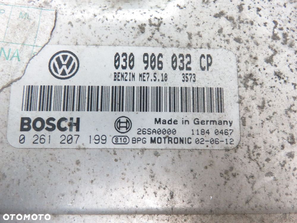 STACYJKA STEROWNIK VW LUPO 1.0 0261207199 030906032CP 6X0953257 - 14