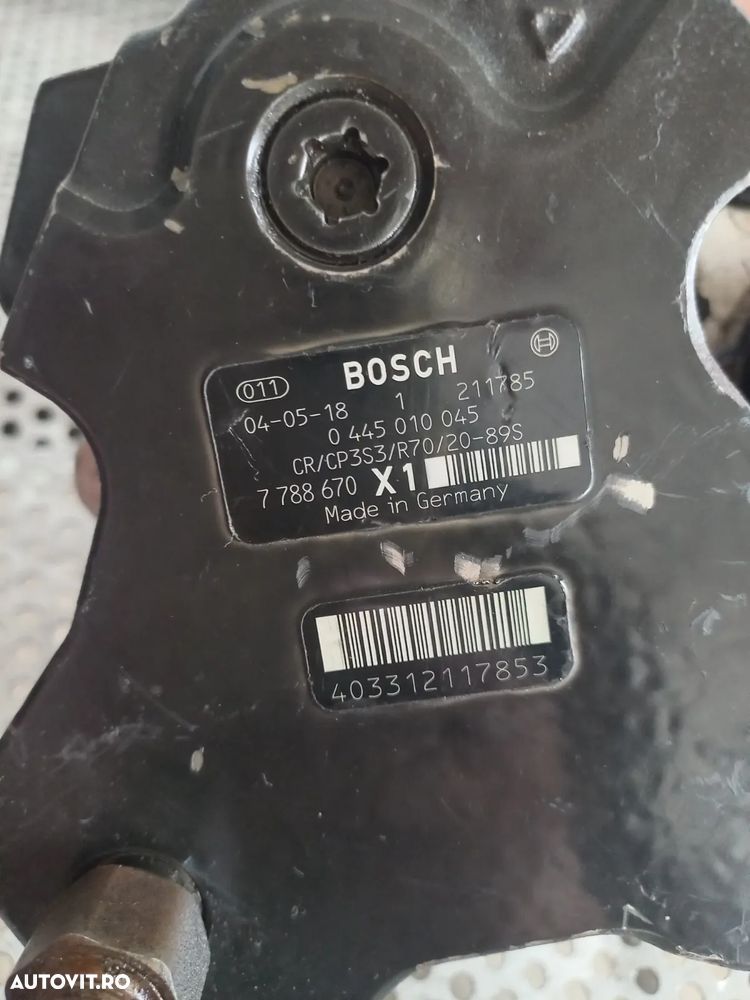 Pompa Inalta Presiune Bmw 2.0 Diesel Cod  E90 E91 E92 E93 E87 E81 E60 E61 X3 E83 - Dezmembrari Arad - 7
