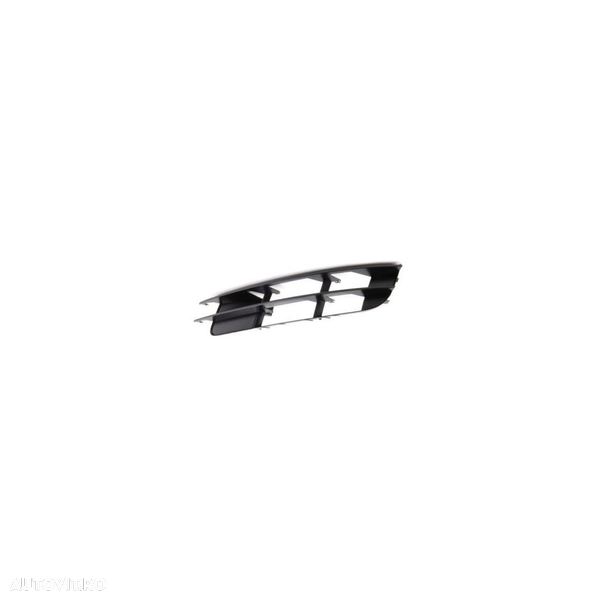 Grila bara fata Audi Q7 (4L), 10.2005-09.2009, stanga/dreapta exterior, 4L080768101C, 137027-1, partial inchisa, parte exterioara