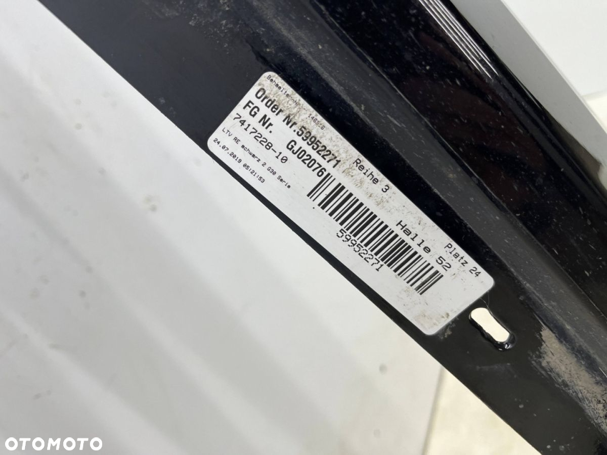 Nakładka progu BMW G30 sedan G31 kombi 17-24r. prawa listwa progowa zewnętrzna Schwarz 2 7387338 - 12