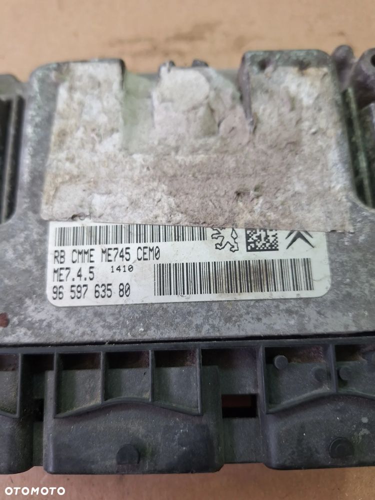 Komputer sterownik silnika 9659763580 Peugeot 206 cc    (20/9) - 4