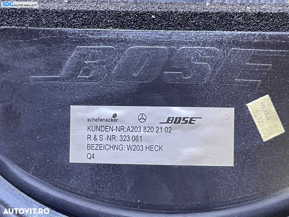 Boxa Difuzor Subwoofer Bose Mercedes W203 Clasa C Class 2001 - 2007 Cod A2038202102 - 7