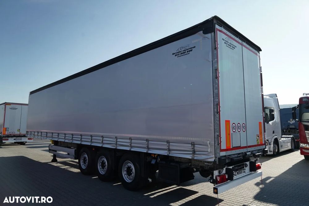 Schmitz Cargobull CORTINĂ / STANDARD / REMORCA DIN OȚEL - 9 M / ACOPERIȘ CULISANT / AXĂ CULISANTĂ / 2021 - 5