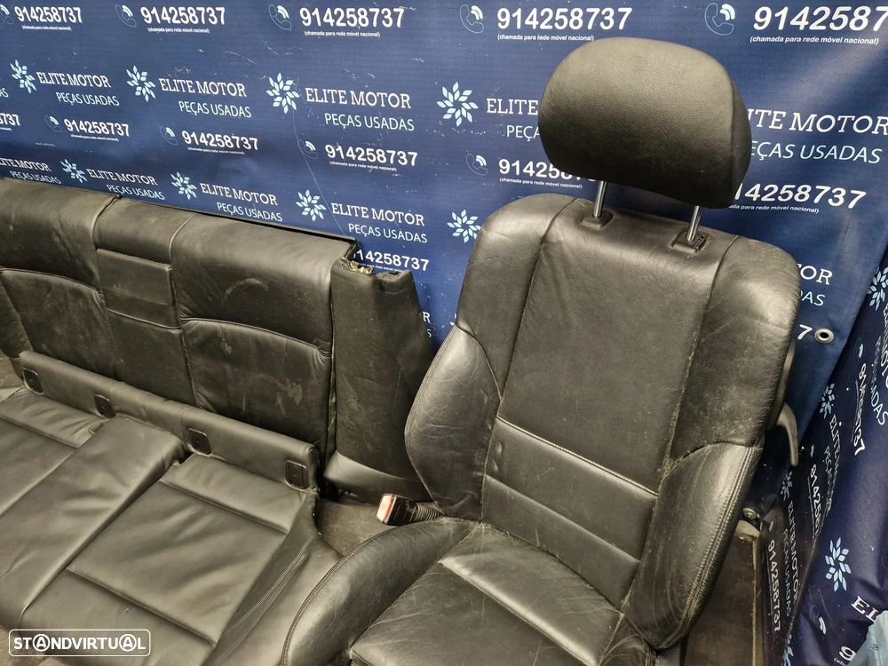 Jogo de bancos usados BMW SERIE 3 E46 COUPE PACK M 330ci 325ci 320d ELETRICOS PELE PRETOS - 8