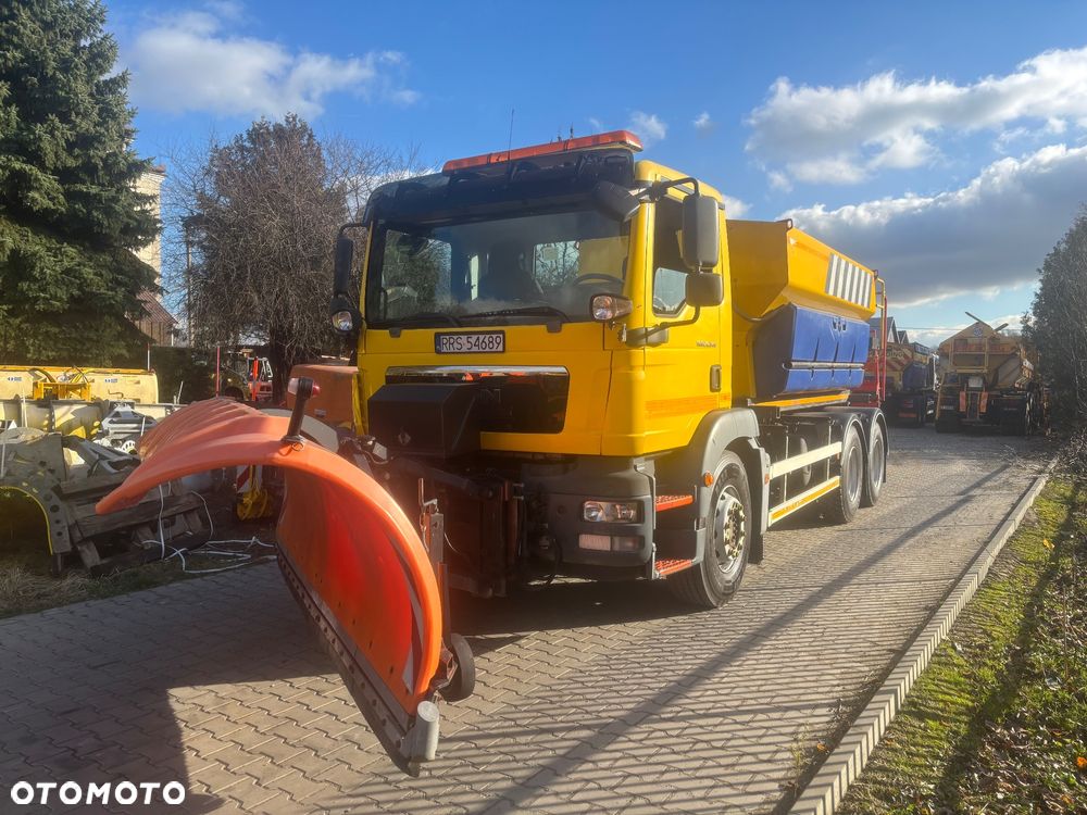 MAN TGM 26.290 6X4BB PIASKARKA SOLARKA pług schmidt - 23