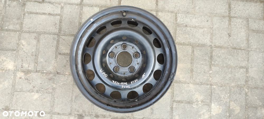 1404000802 FELGA STALOWA 5x112 7,5x16 CALI ET 51 MERCEDES W 140 1 SZTUKA - 1