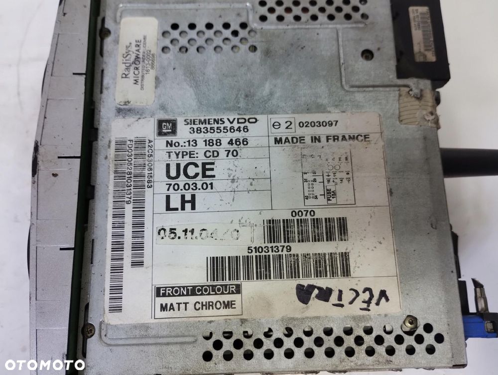 Opel Vectra Radio Nawigacja 383555646 - 7