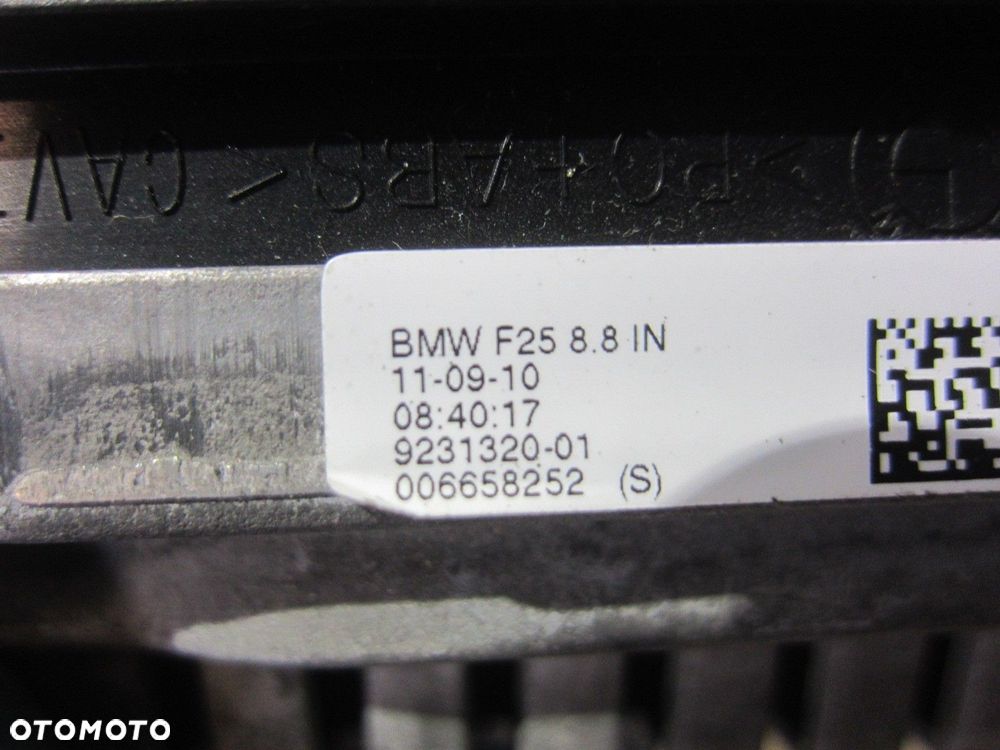 BMW X3 F25 EKRAN WYŚWIETLACZ NAWIGACJI 8.8" 65509289584 65509231320 9231320 - 9