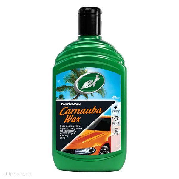 Ceara auto Turtle Max Metallic wax 500ml pentru vopsele metalizate, Carnauba Car Max - 3