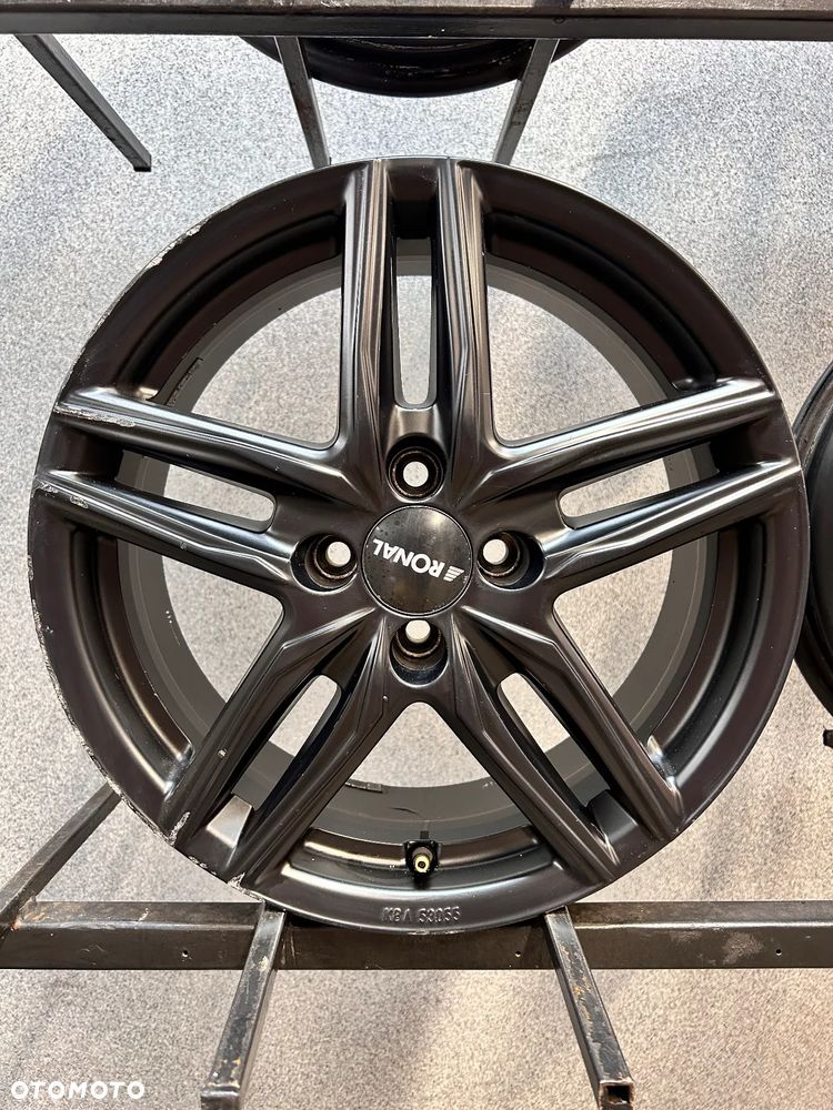 4 FELGI ALU. FIAT 500 16'' 6,5J ET35 RONAL: 65R6654.02 , KBA: 53055 - 8