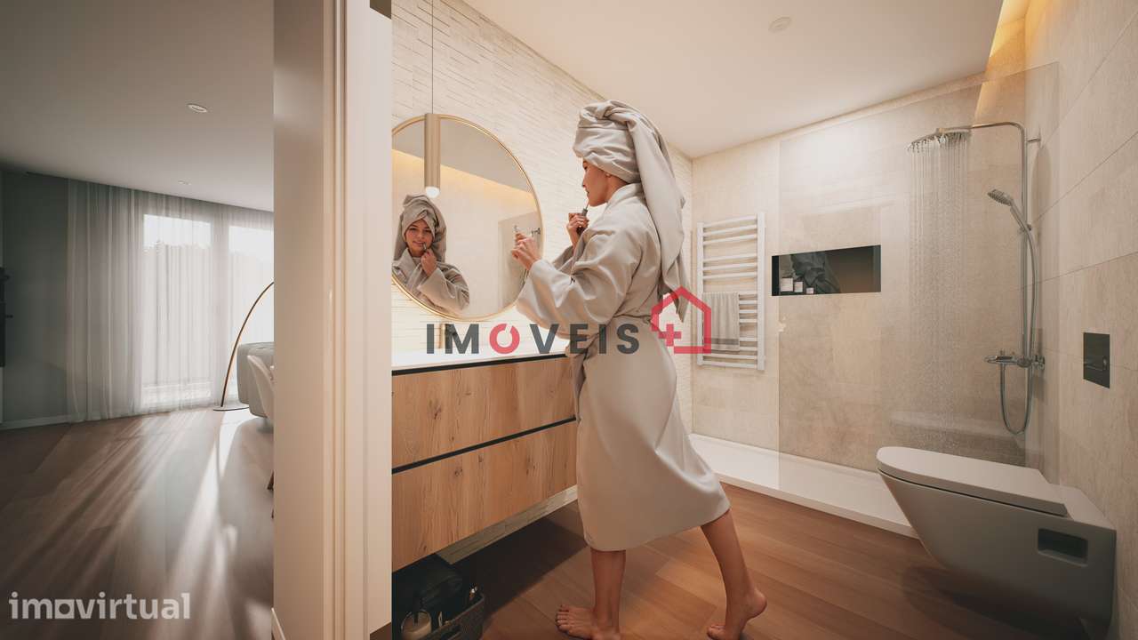 Apartamento T1 Novo com Varanda Generosa e Design Contemporâneo - Grande imagem: 5/10