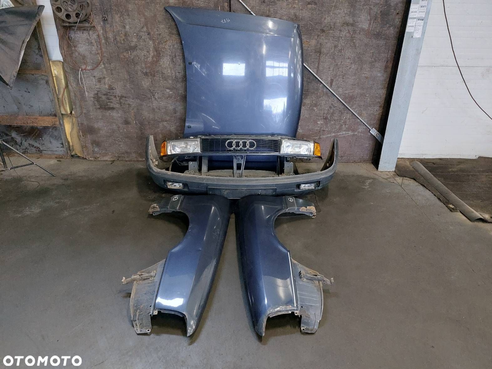 KOMPLETNY PRZÓD AUDI 80 B3 LY5Z MASKA ZDERZAK PRZÓD BŁOTNIKI LAMPY - 1