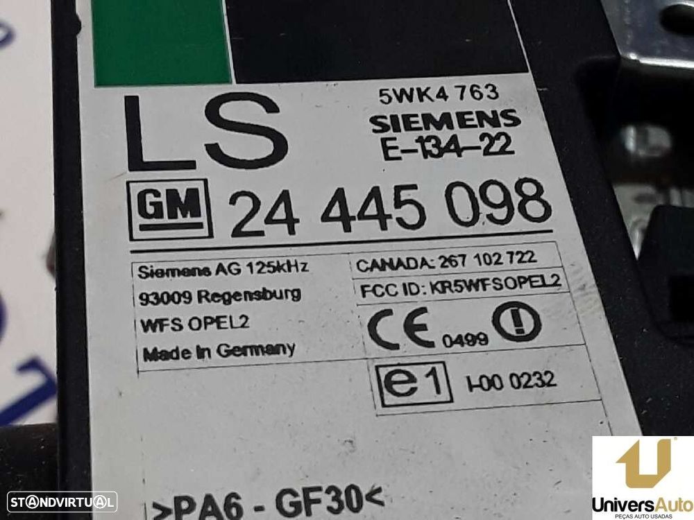 CENTRALINA IMOBILIZADOR OPEL ASTRA G FASTBACK 2004 -24445098 - 3